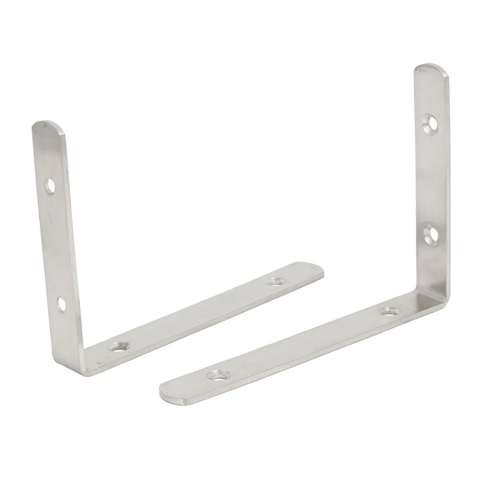 

Uxcell 150mm 6-inch Length Stainless Steel 90 Degree L Shaped Angle Bracket Brace Sliver Tone 2pcs Hot Sale