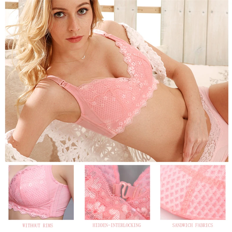 SALLY NICE Pregnant Breastfeeding Nursing-Bra Seamless Bra Anti-Prolaps Gather NO-Steel Ring Freely Breathable Women Underwear SALLY NICE Pregnant Breastfeeding Nursing-Bra Seamless Bra Anti-Prolaps Gather NO-Steel Ring Freely Breathable Women Underwear