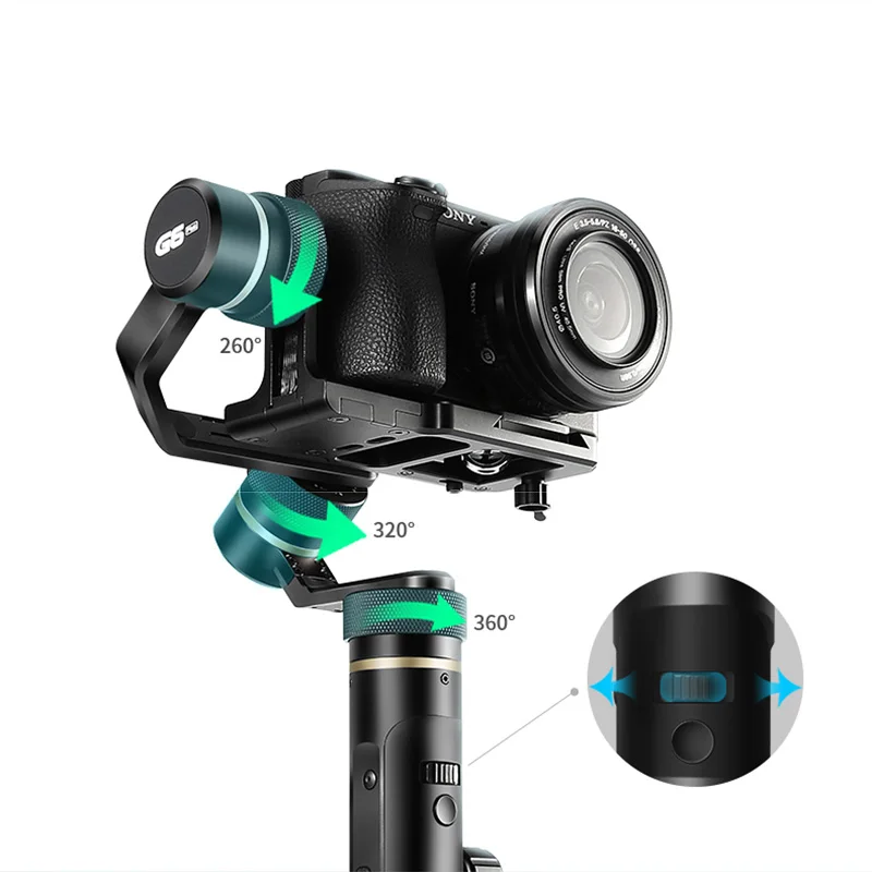 Стабилизатор для смартфона FeiyuTech Feiyu G6 Plus с защитой от брызг Gopro беззеркальной