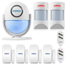KERUI wifi домашняя охранная сигнализация система охранной сигнализации IOS/Android приложение беспроводной контроль двери датчик анти-ПЭТ детектор движения