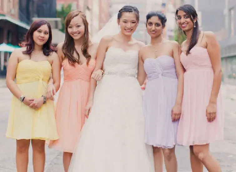 Pastel Colors Bridesmaid Dresses Short Sweetheart Off The Pastel Colors Bridesmaid Dresses Short Sweetheart Off The Shoulder Chiffon Maid Of Honor Party Dress Asabm12 In From