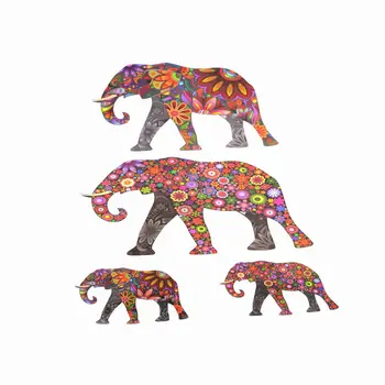 

LESUPERAY Elephant Wall Sticker Removable Family Art Decal Mural Home Bedroom Decor Vinyl Wallpapers