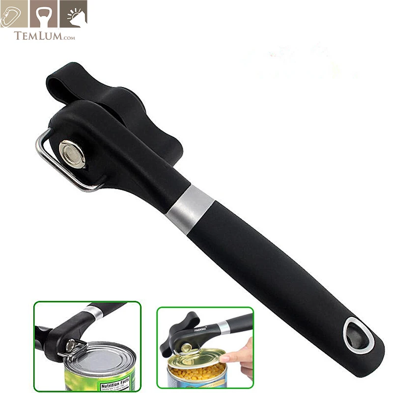 

TEMLUM Cans Opener Professional Ergonomic Manual Can Opener Side Cut Manual Can Opener Stainless Steel