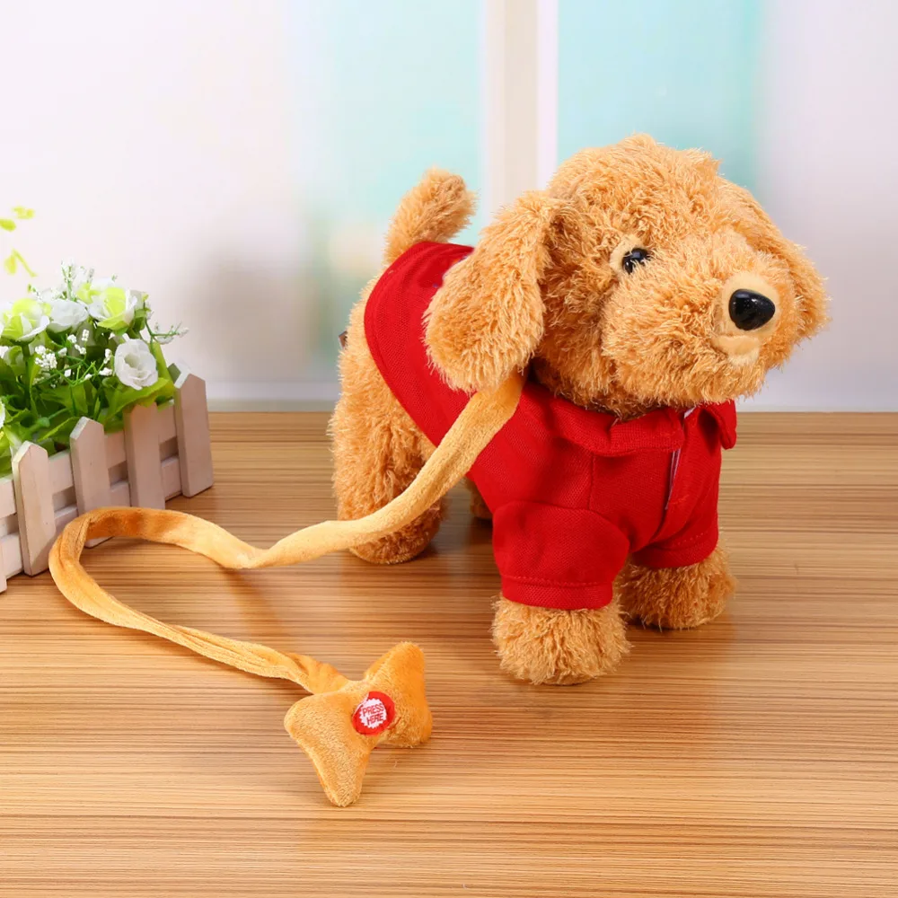 Funny Electronic Plush Toys Musical Singing Walking Electric Toy Dog