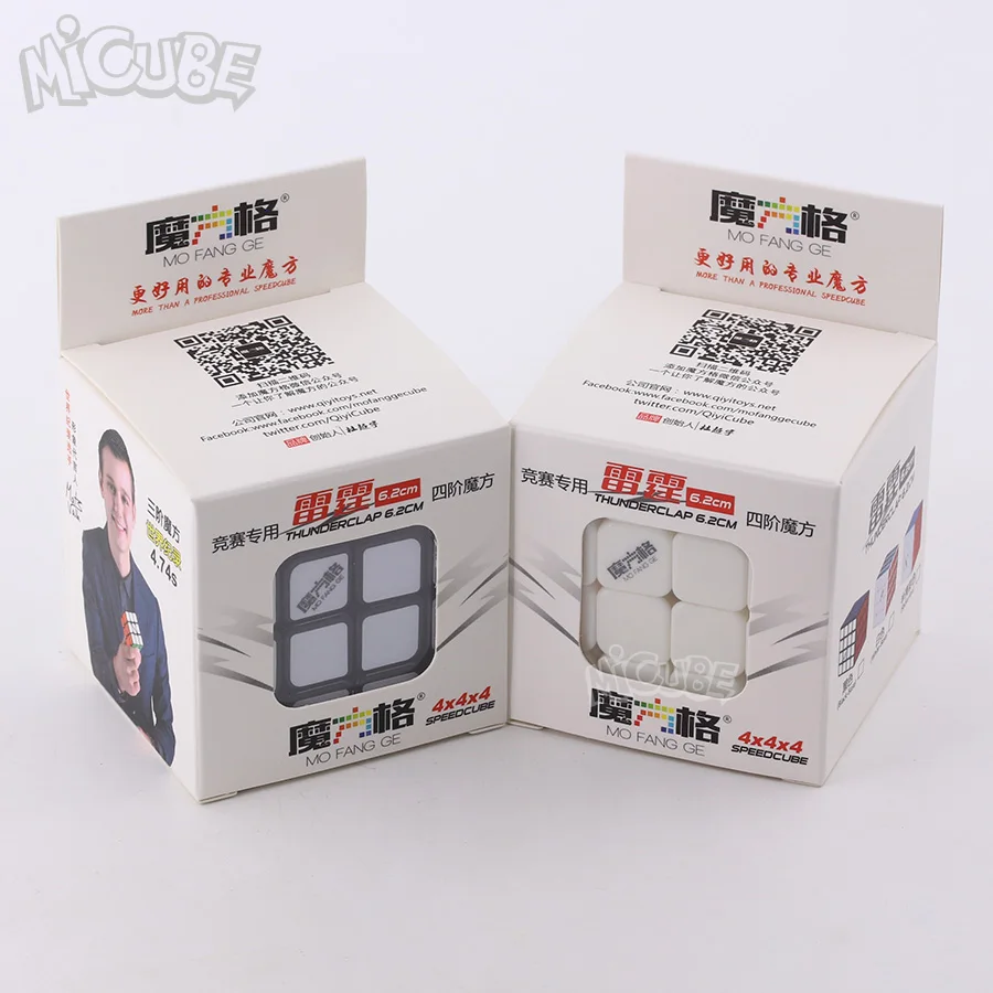 Qiyi Mofangge Thunderclap 4x4x4 магический куб скоростная головоломка мини 62 60 мм 4x4 соревнования Кубики Игрушки WCA чемпионш stickerless