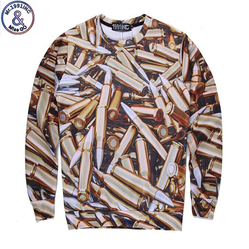 

Mr.1991 Brand New design teenage girls sweatshirts funny Bullet pattern 3D printed boy's pullover hoodie big kids sweatshirt W64