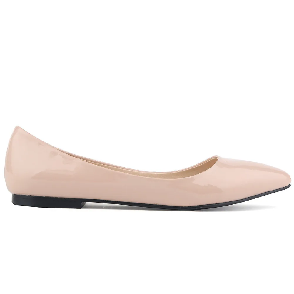 2015 Elegant Spring Autumn font b Women b font Fashion Comfortable Shoes Slip On Casual Patent