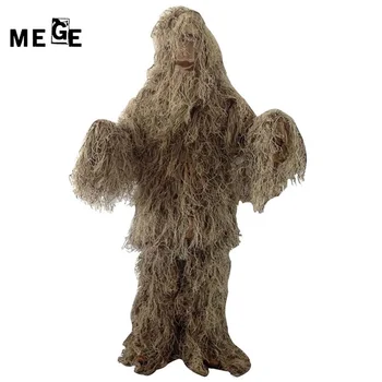 

Mege Outdoor Jungle Desert Snow Camouflage Hunting Clothing Ghillie Suit Fishing Hunter Photography Suit Military Airsoft Suit