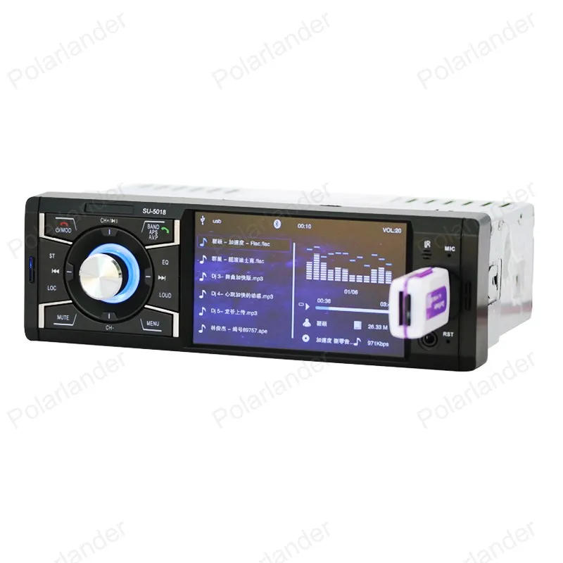 1din Bluetooth автомобильное радио стерео 4 дюймов HD экран MP5 плеер Поддержка/FM USB/SD AUX in/задняя камера