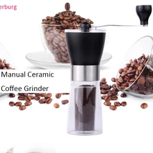 Руководство Керамика Кофе Шлифовальные станки моющиеся ABS Керамика core Нержавеющая сталь дома Кухня мини-Ручная Кофе Шлифовальные станки