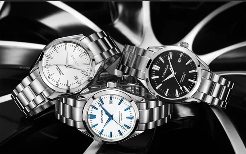 2018 GUANQIN Watch Men Luxury Automatic Mechanical Watches Luminous Waterproof Mens Business Watch Male Clock Relogio Masculino