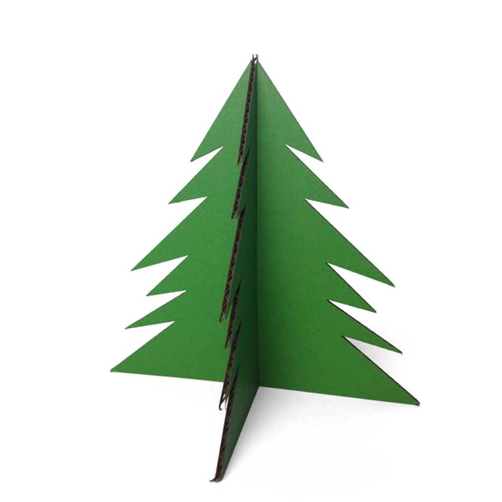 3D Multi Pohon Natal Model Jigsaw Puzzle Kerajinan Kertas