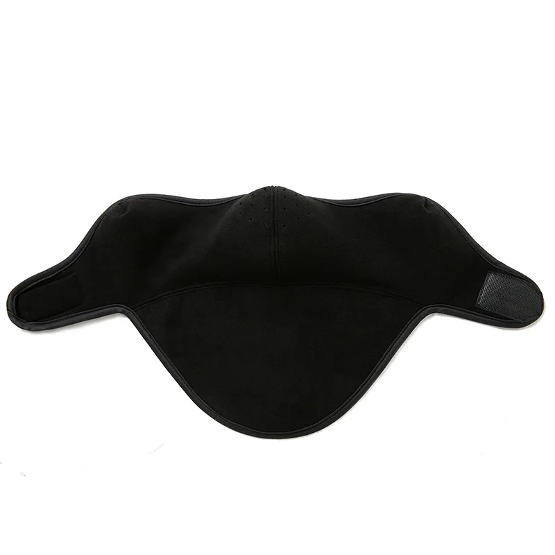 Мотоциклетная зимняя теплая маска с черепом для всего лица, ветрозащитные маски на половину лица для мужчин и женщин, аксессуары для электроскутера - Цвет: Half Face Black