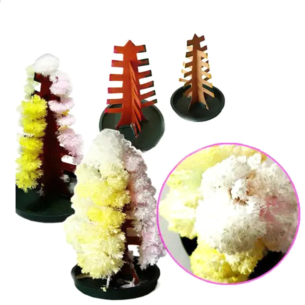 

2018 New 5Pcs Magic Growing Paper Interactive Tree Magical Grow Trees New Year Kid Toy Gift Xmas Tree Christmas Decoration