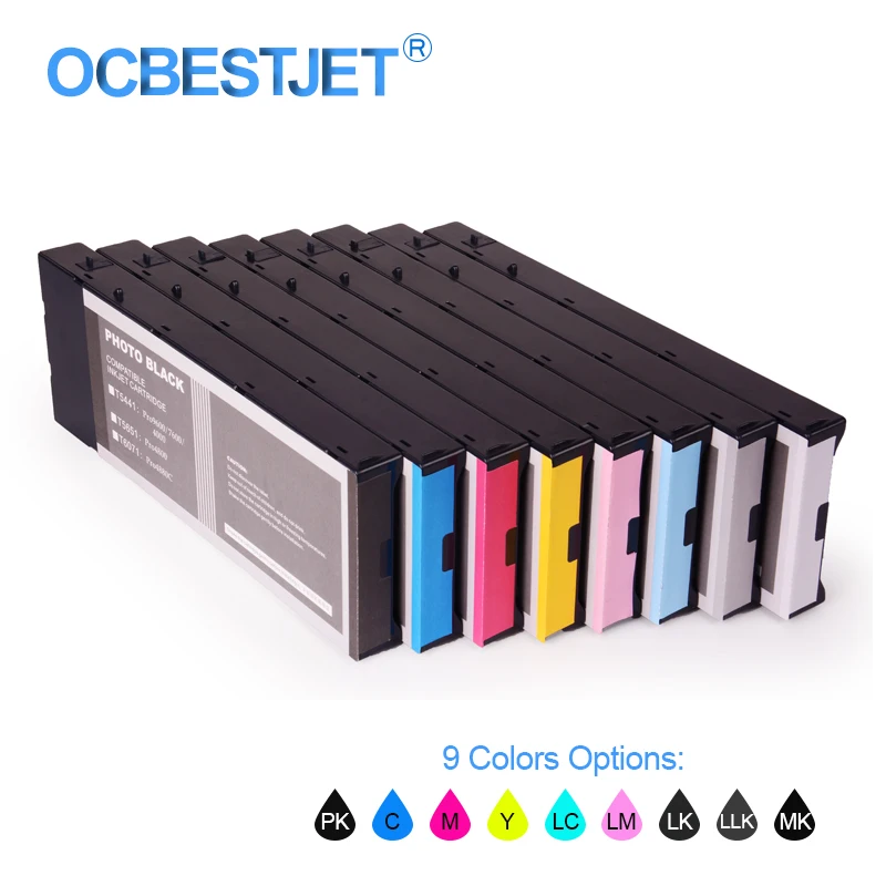 T5651 T5659 T6061 T6069 T6148 совместимый картридж с чернилами для Epson Stylus Pro 4800 4880 220 мл/уп. (9