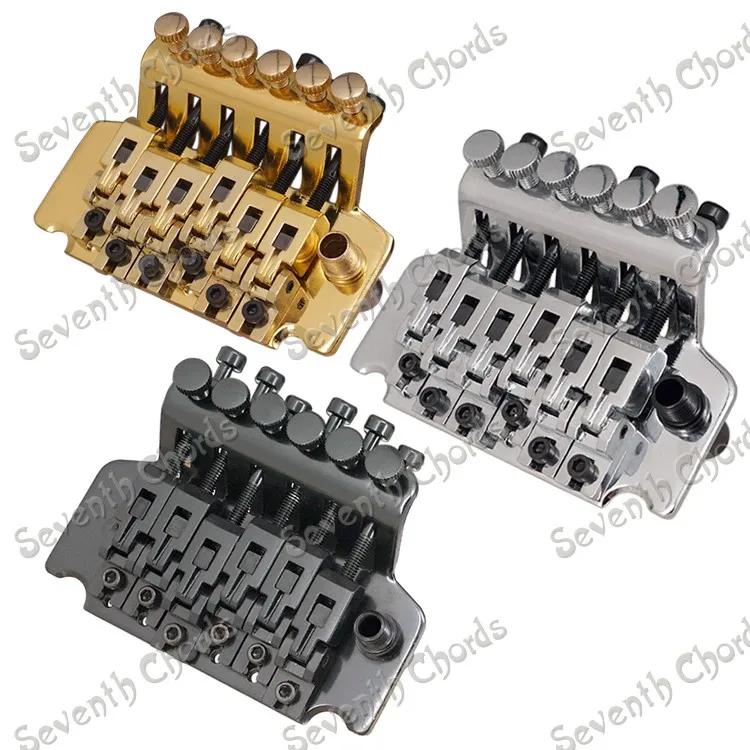 

A Set Left Handed Electric Guitar Tremolo Bridge Double Locking Systyem With Whammy Bar / - Chrome - Black - Gold for choose