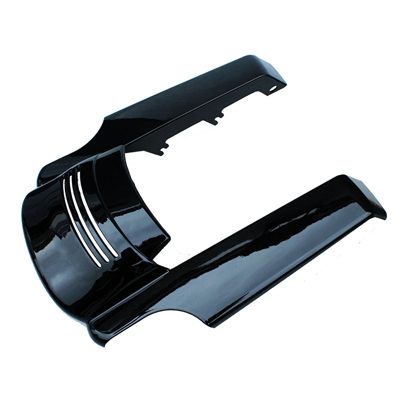 

Motorcycle 5" Gloss Black Rear Fender Extension Stretched Filler Short for Harley Touring Electra Street Glide Road King 14-17