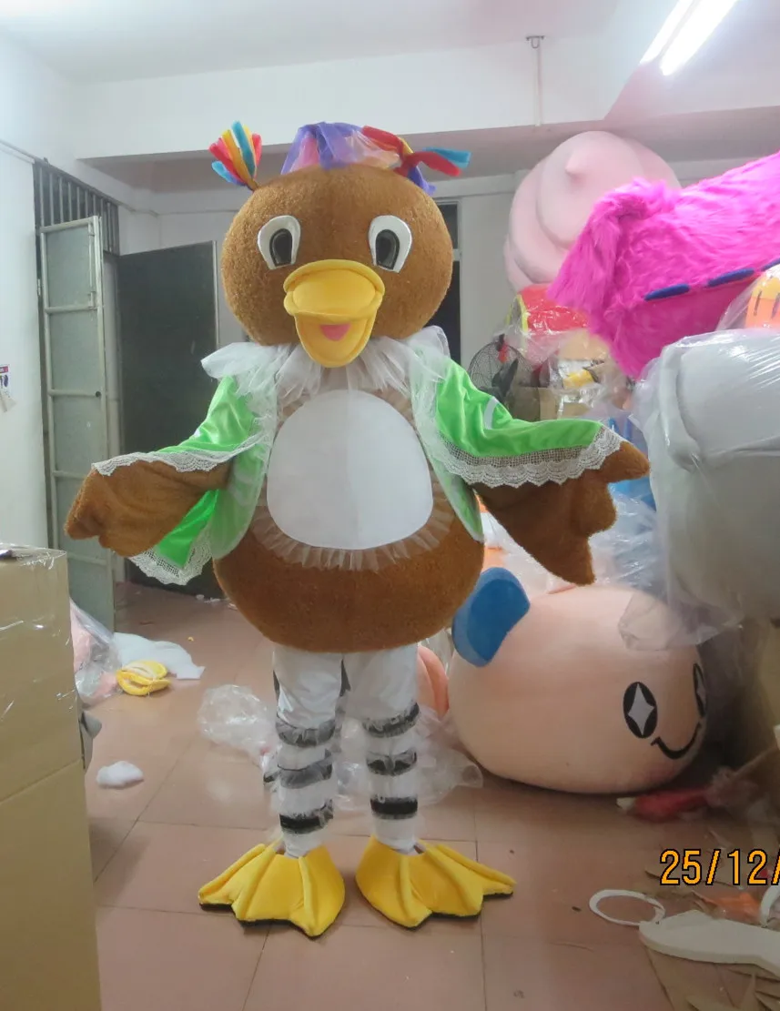 

Costume de mascotte de canard rose en gros taille adulte miss canard theme anime cosplay costumes carnaval dguisements kits