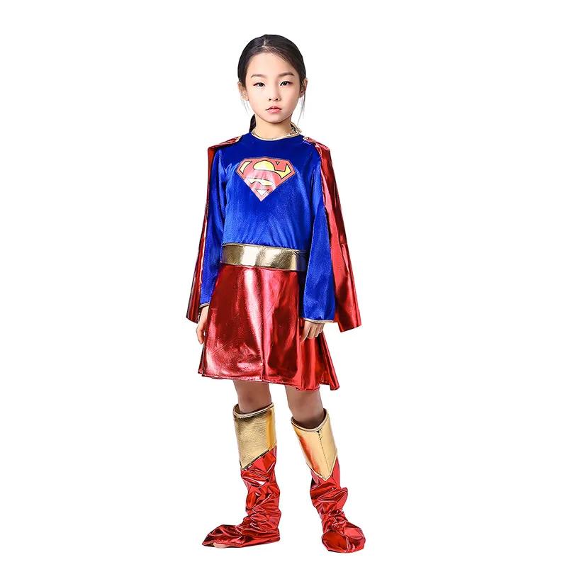 

Superhero Woman Halloween Costume Fancy Dress Super Children Party Cosplay Costumes Superhero Costumes For Girls Kids