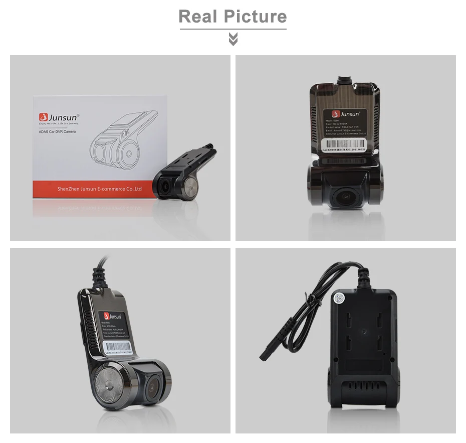 Junsun Автомобильная камера dashcam ADAS Мини Автомобильный видеорегистратор HD LDWS Авто Цифровой видеорегистратор Dash Cam для Android мультимедийный плеер