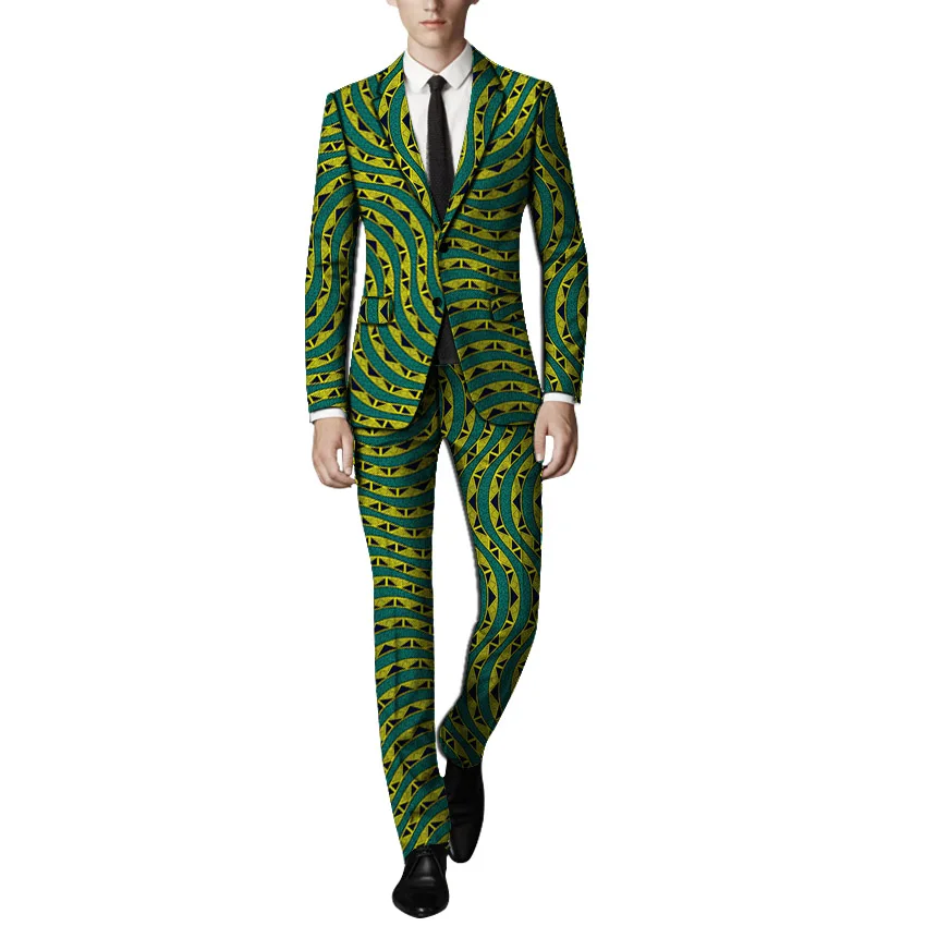 New Arrivals fashion African clothes men's suits man printed pant suits for wedding nigerian formal traditional dashiki clothing New Arrivals fashion African clothes men's suits man printed pant suits for wedding nigerian formal traditional dashiki clothing