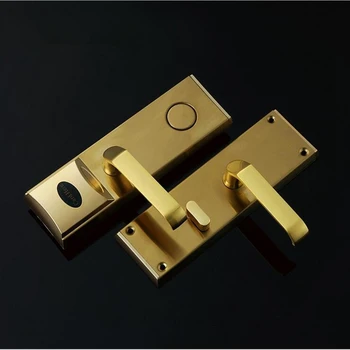 

stainless steel 304 made hotel T5557 digital key card sensor lock 6002BJ
