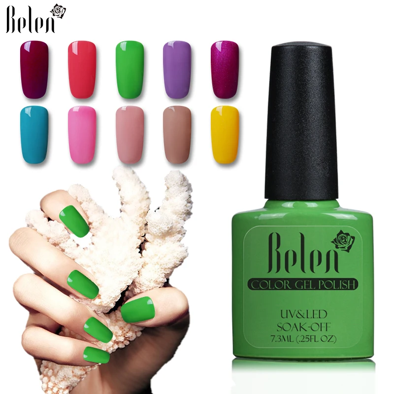 Гель лак Belen полуперманентный для ногтей 7 3 мл|color tale|gel nail polishgel uv color |