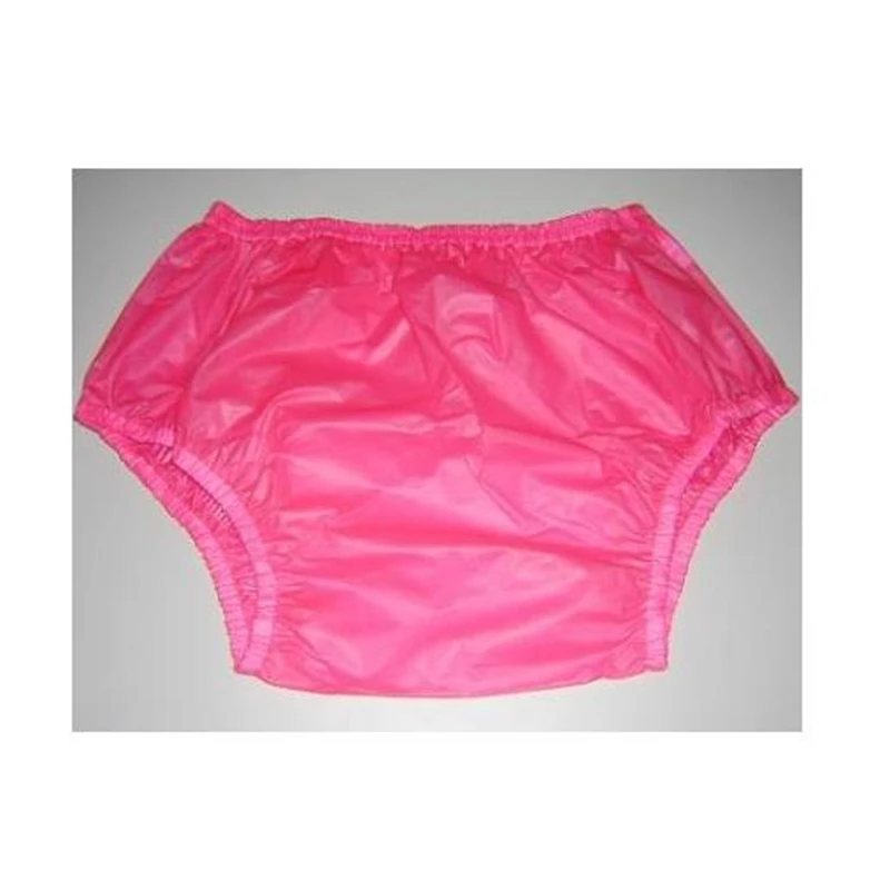 Бесплатная доставка FUUBUU2201-Pink-L-2PCS тянуть на пластиковые штаны Нижнее белье Мужчины Боксеры Шорты мужские ПВХ недержание шорты