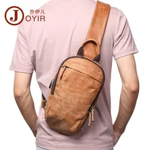 Joyir из натуральной кожи, Мужская нагрудная сумка, досуг, деловая сумка через плечо, сумки для мужчин зарядка через USB порт многофункциональная мужская сумка-мессенджер