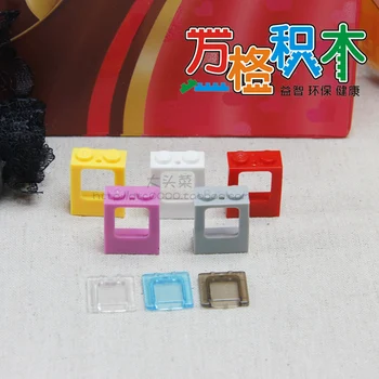 

Elements Brick Parts 2377 Window 1 x 2 x 2 Plane with Trans-Clear Glass Classic Piece Building Block Toy Accessory Bricklink 327