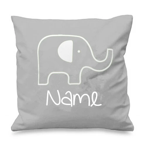 Cute Baby Elephant Cushion Cover Personalised Elephant Throw Pillow