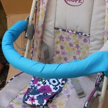 1 шт. Мягкая универсальная детская коляска, чехол на подлокотник, чехол на бампер для детской коляски, тканевый чехол, моющийся, аксессуары для детской коляски