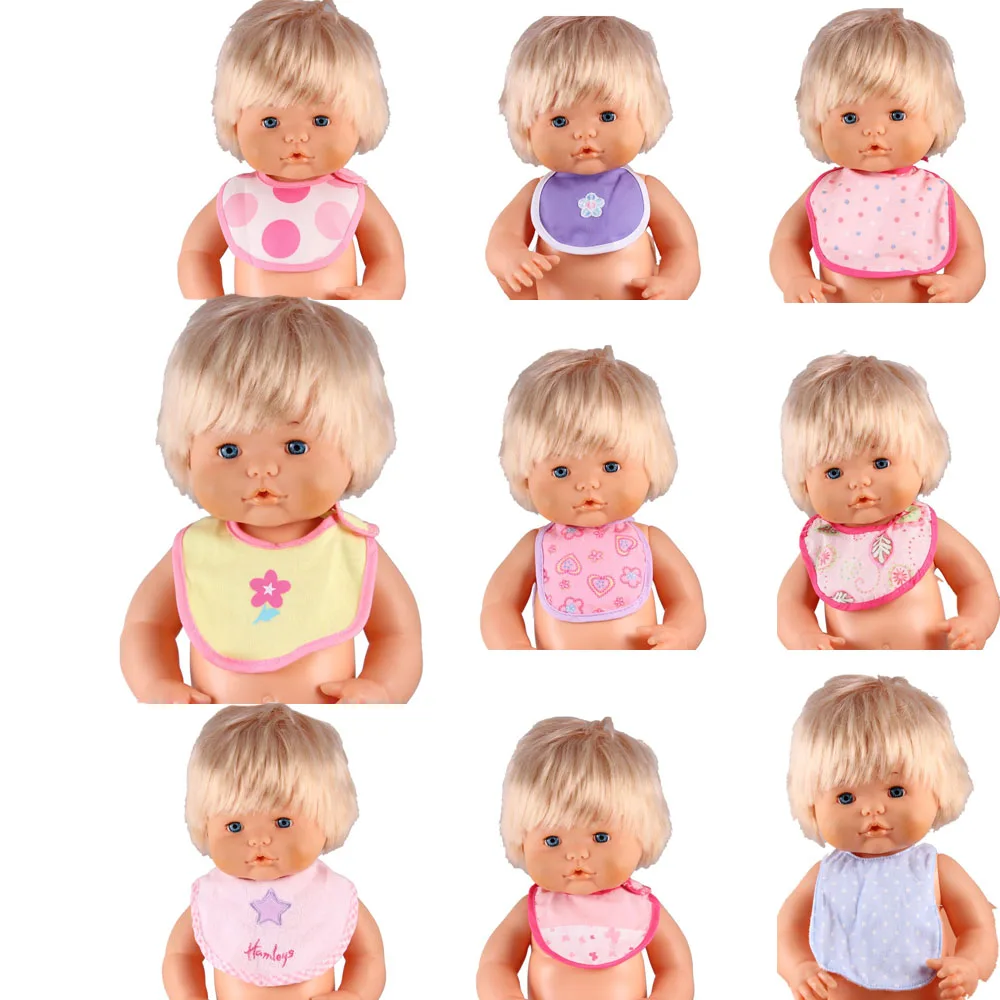

16inch Nenuco Doll Accessories Various Of Doll Bibs Dots And Plants Doll Aprons Nenuco Accesorios for 41CM Nenuco Doll