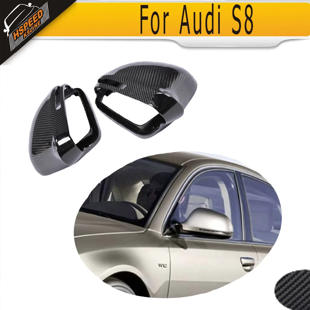 Full Replacement styling carbon fiber side rear back view mirror covers