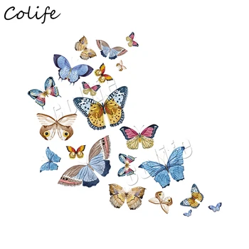 

Colorful Butterfly Patches Iron-on Transfers For Clothing Decoration Stickers Handmade Clothing Badges Patches