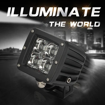 

20W Universal LED Car Motorcycle LED Headlight Waterproof Spotlights Floodlight Parking Stop Brake Warning Lamp For ATV SUV Moto