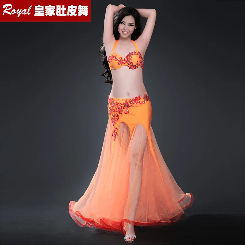 Free shipping New design top grade high quality a belly dance suit/bellydance costume/ wear/BRA  skirt 8221