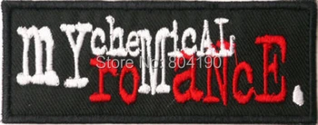 

3.9" MY CHEMICAL ROMANCE MCR Logo Deathcore Metal Music Band Embroidered Emblem punk rockabilly applique sew on/ iron on patch