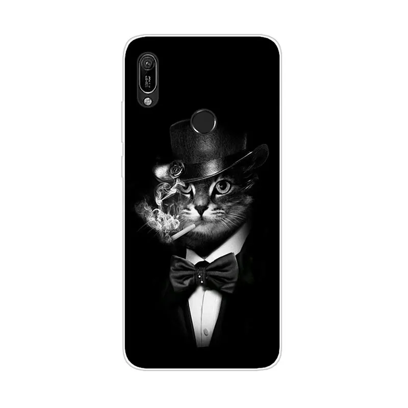 Чехол для Huawei Y6 2019 чехол силиконовый из ТПУ мягкий телефона тонкий 6 Prime