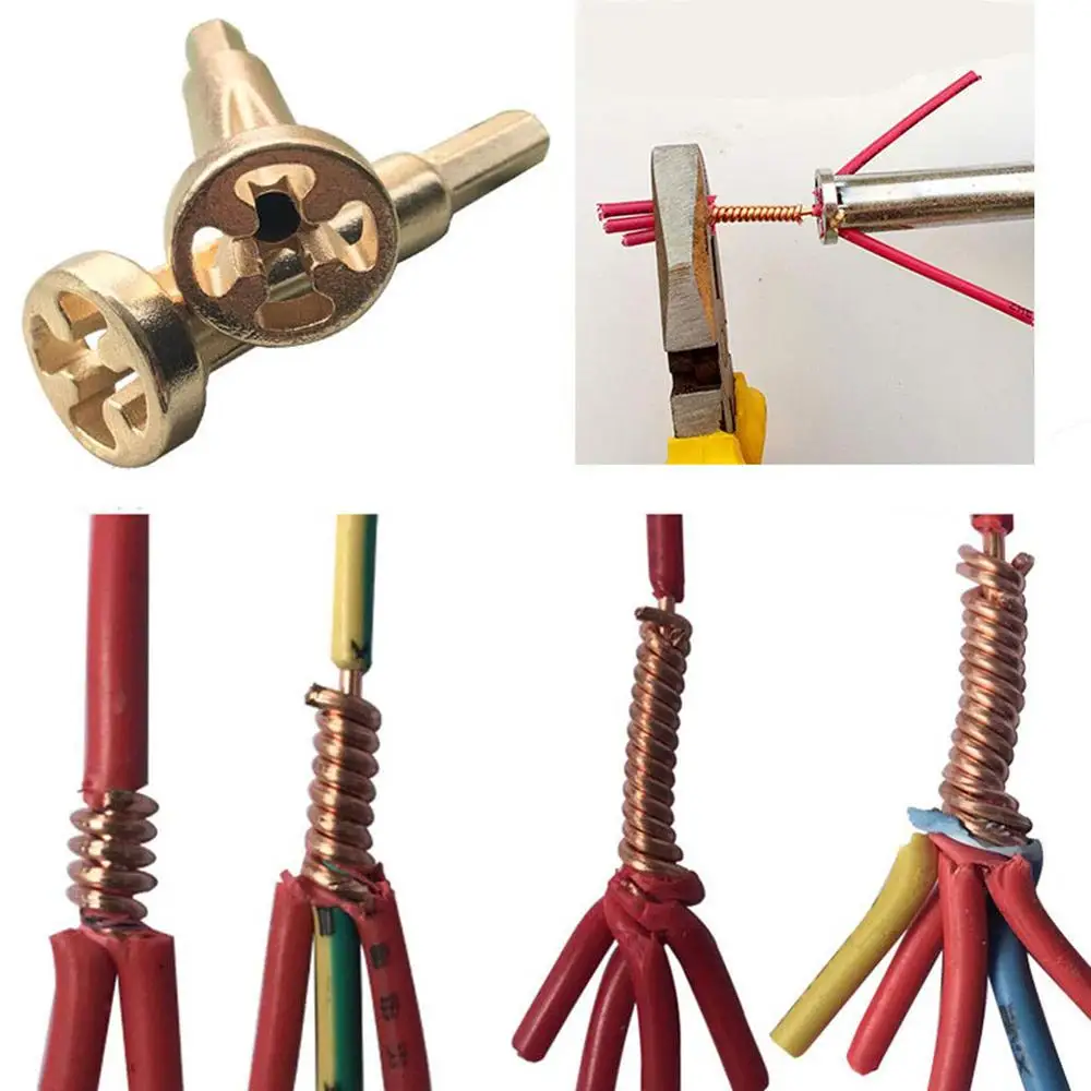 

Universal Cable Wire Connector Automatic Twisting Stripper Electrician Tool