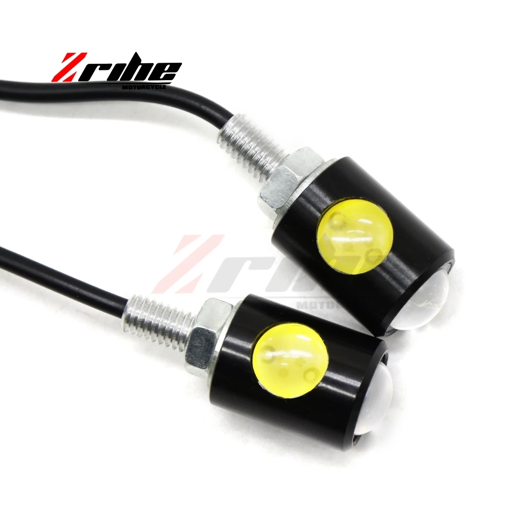 

for yamaha honda kawasaki ktm bmw LED Handlebar Motorcycle Turn Signal Light Amber Indicator Flasher 22mm Bar End Universal