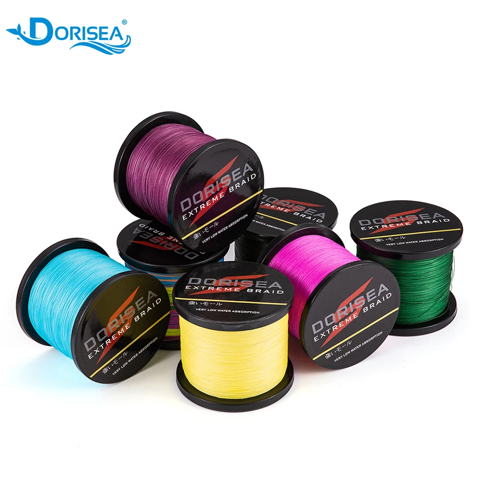 Linea Pesca Trenzada Dorisea Línea De Pesca Trenzada Dorisea - Verde Y Negra Manchada - Resistencia 6-300 Lb - Longitudes 100-2000 M Hilo Pesca Dyneema 6-300 Lb