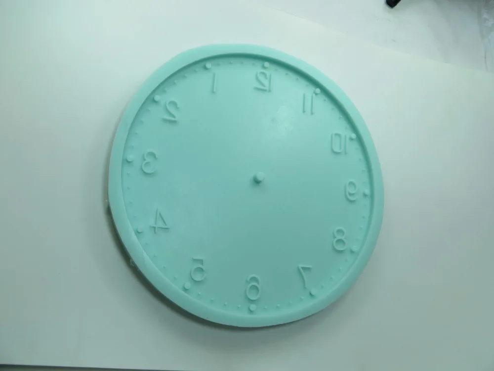 Силиконовые формы настенные часы DIY бетона настенные часы круглой формы блюдо формы Индивидуальные Сделано лоток формы для украшения дома