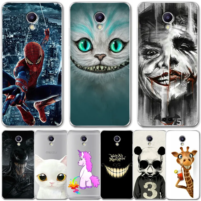 

Luxury Marvel Spiderman Joker Unicorn For Meizu M3S M5 M5S M5C M6 M3 M5 M6 Note U10 U20 Cover Case Silicone Funda Coque Etui