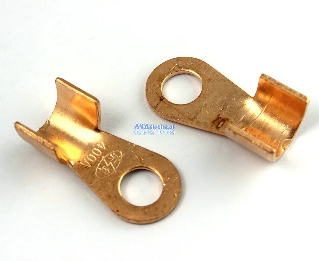 10 Pieces 400A Copper Battery Cable Connector Terminal Lug OT 400Ain