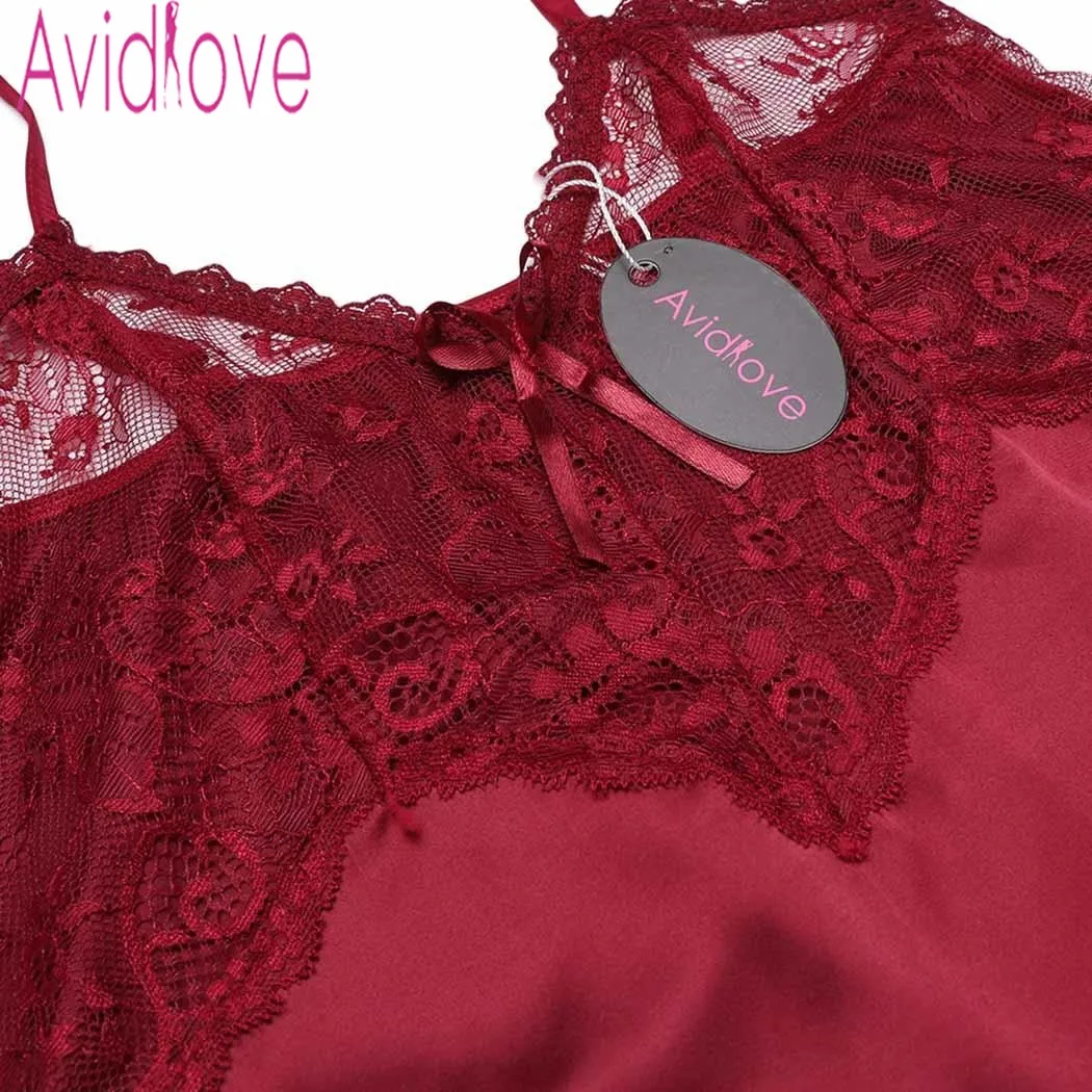 Avidlove Домашняя одежда сексуальные шелковые атласные женские пижамы комплект