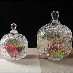 Семья Конфеты jar европейский стиль Модные закуски сухой стеклянный кувшин для пищевых продуктов контейнер для хранения ювелирных изделий