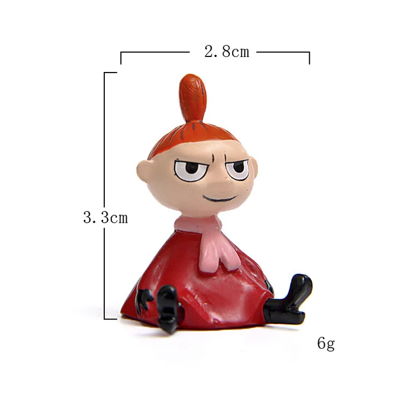 1psc хиппос фигурка сидя Mosture Little My DIY полимерная игрушки украшения игрушки|Игровые