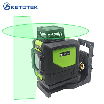 

KT901C 5 Lines Green/Red Laser Levels 3D Self Leveling 360 Horizontal an Vertical Cross Powerful Green Laser Beam Line