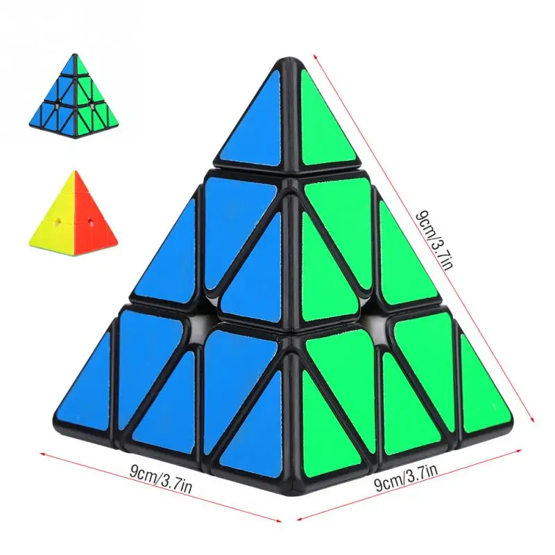 

Plastic Magic Speed Cube Puzzle Twist Pyramid Cubes Educational Toys For Children Kids Triangle Pyramid Gans Cubo Magic Cubes